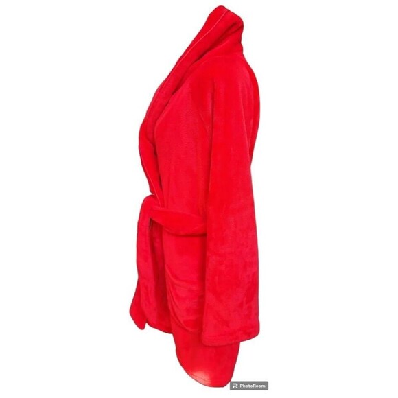 Victoria's Secret Robe Size M/L Red Plush - Picture 6 of 8